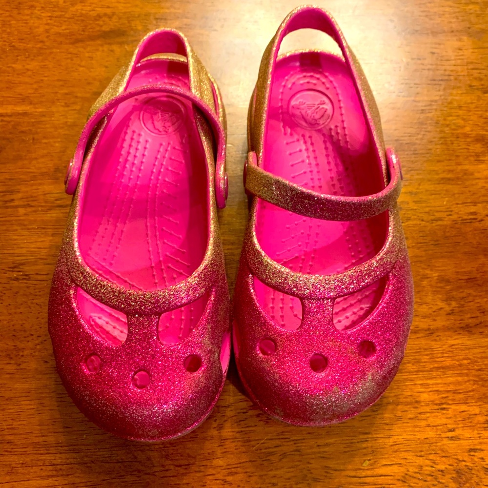 Crocs sparkle shoes